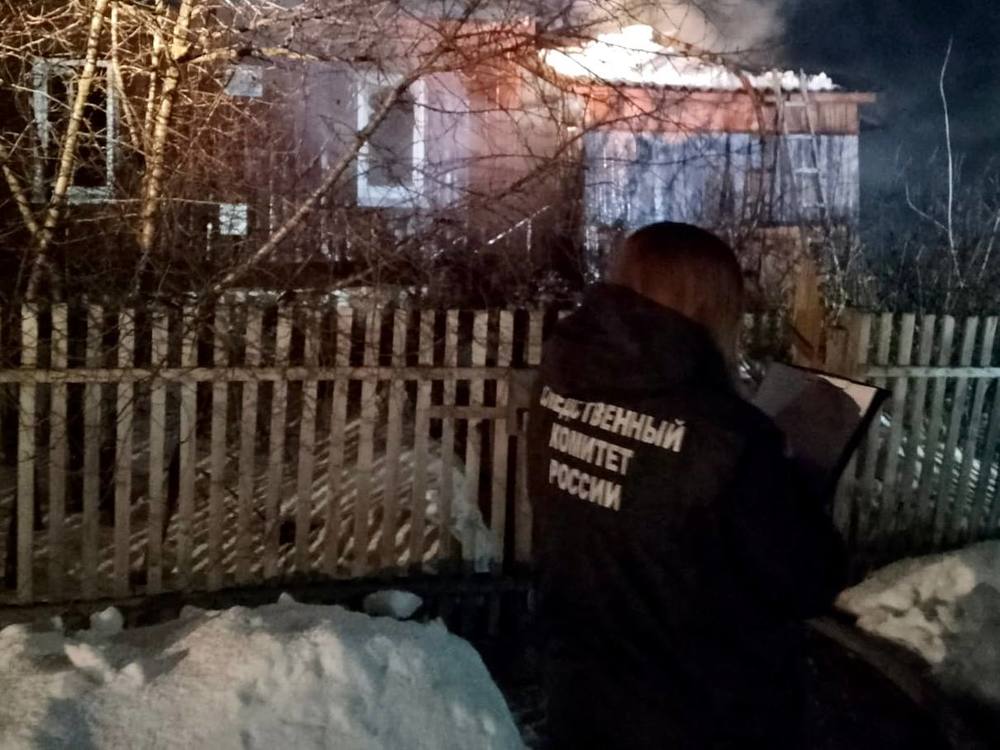На пожаре в Ртищеве погиб пожилой мужчина